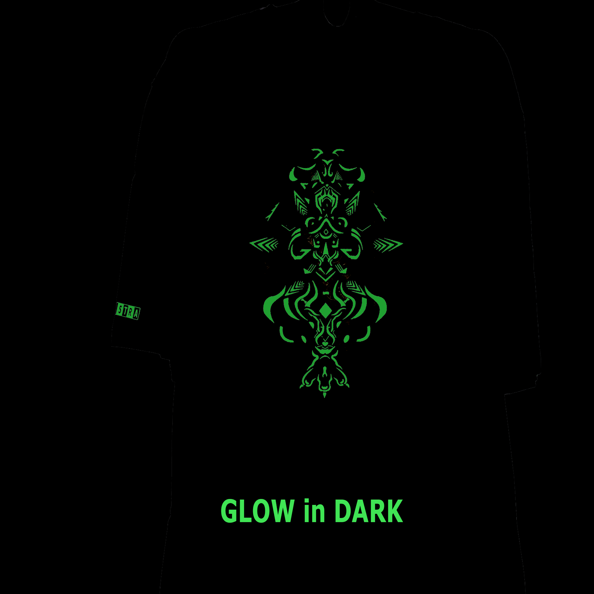 TRIPOWER Unisex T-Shirt | Oversized UV GLOW | GLOW IN DARK | PUFF PRINT