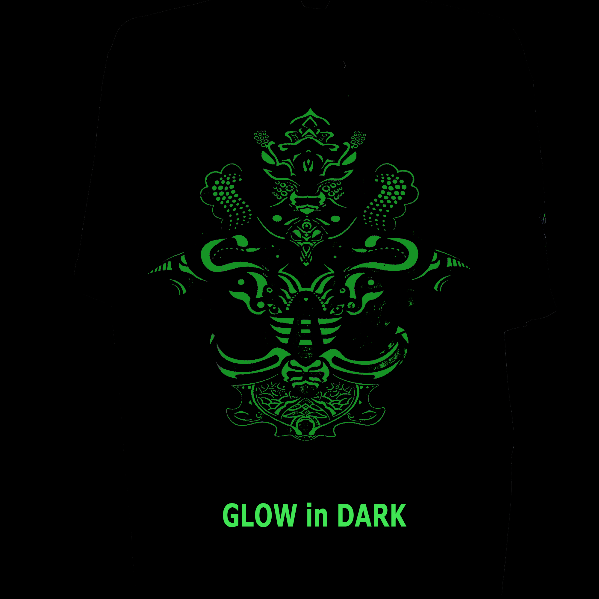 Glow in Dark T-Shirt - {EMPIRE SHIELD} Psychedelic UV glow Design