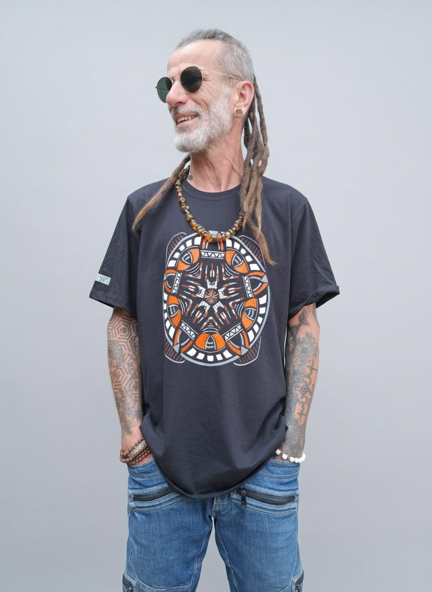 Captian Sheild Oversized T-shirt | UV REACTIVE