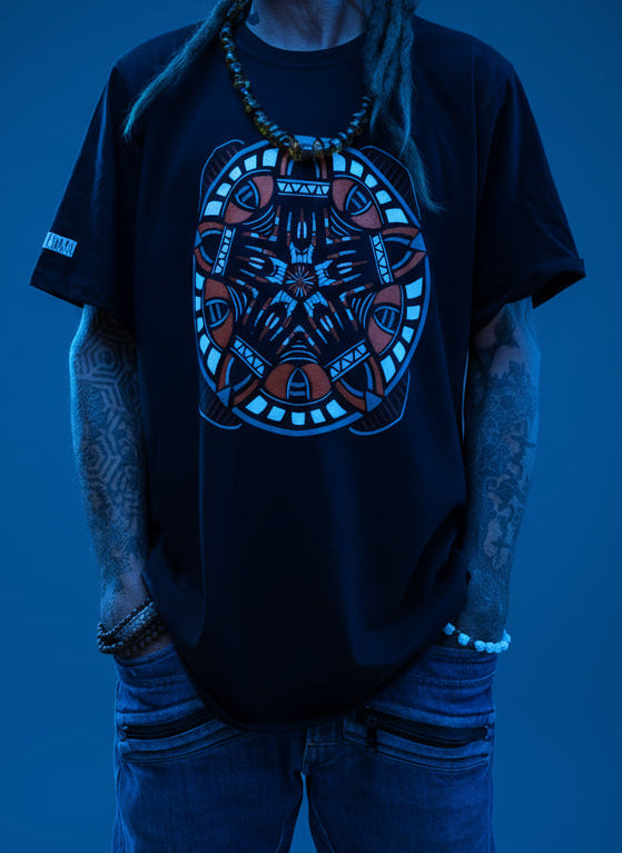 Captian Sheild Oversized T-shirt | UV REACTIVE