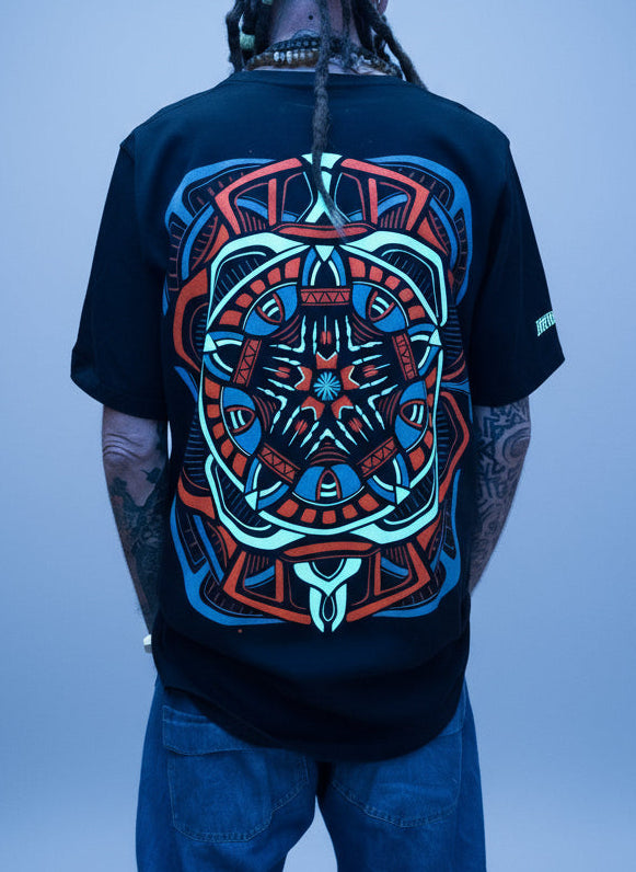 Captian Sheild Oversized T-shirt | UV REACTIVE